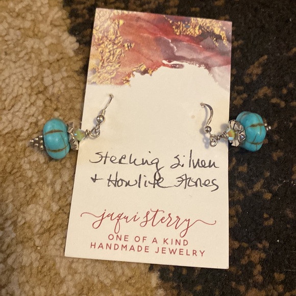 Sterling silver pumpkin earringgs - Picture 2 of 3